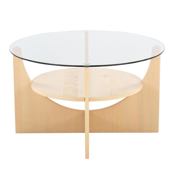 U Shaped Contemporary Glass Top Coffee Table 6