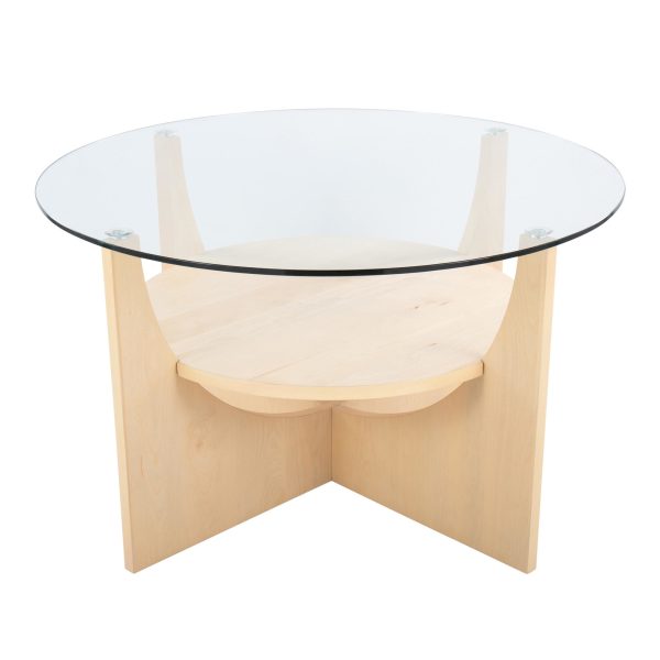 U Shaped Contemporary Glass Top Coffee Table 7