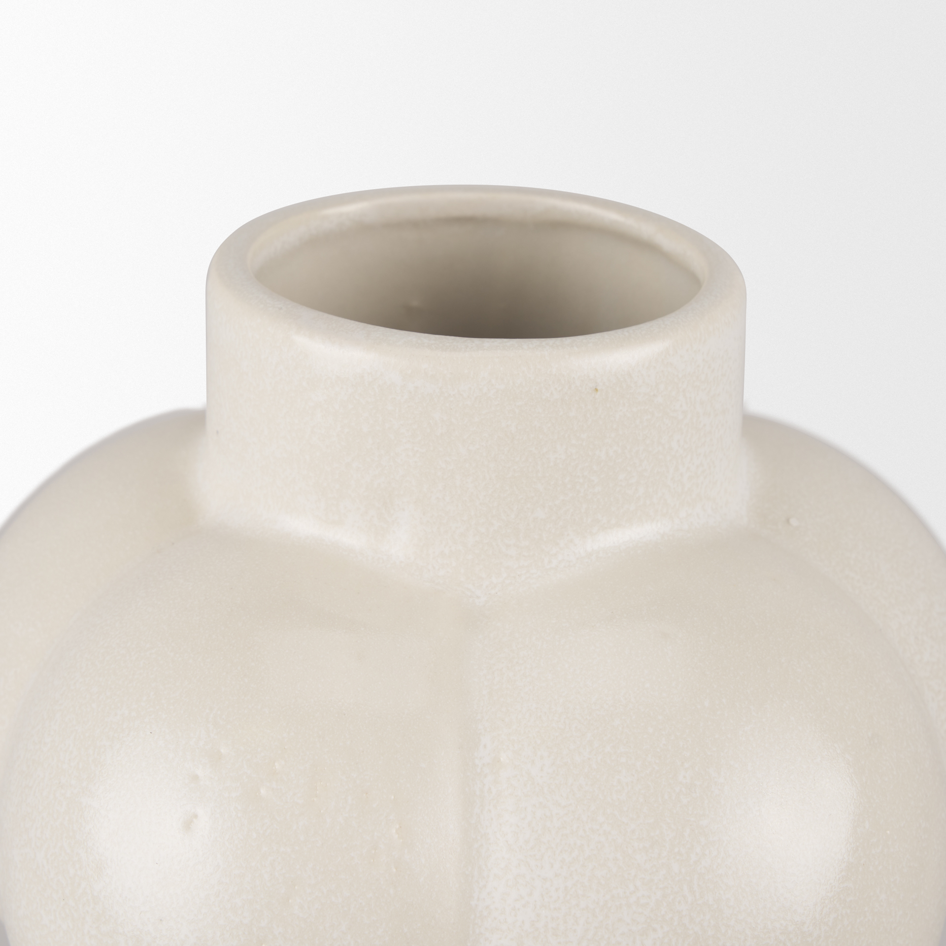 Ulvi Cream Glazed Bubble Ceramic Vase 6 Ulvi Cream Glazed Bubble Ceramic Vase - Image 6