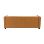 Ulysses Camel Genuine Leather Channel Tufted Modern Sofa 9 Ulysses Camel Genuine Leather Channel Tufted Modern Sofa