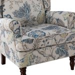 Umberto Blue Linen Wingback Armchair 10 Umberto Blue Linen Wingback Armchair