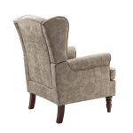 Umberto Brocade Wingback Accent Armchair