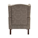 Umberto Brocade Wingback Accent Armchair