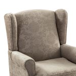 Umberto Brocade Wingback Accent Armchair