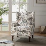 Umberto Green Linen Wingback Armchair