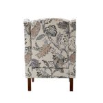 Umberto Green Linen Wingback Armchair