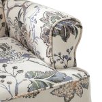 Umberto Green Linen Wingback Armchair