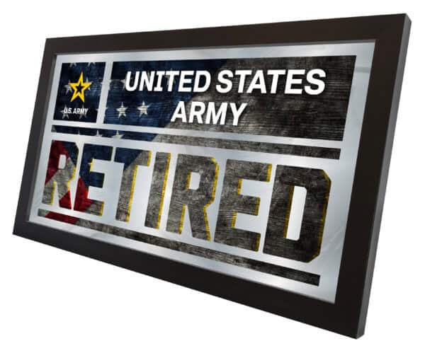 United States Army 26x15 Retired Wall Mirror