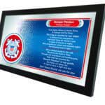 United States Coast Guard 26x15 Hymn Wall Mirror