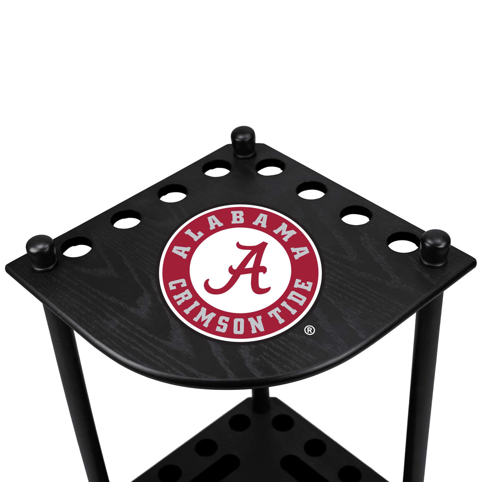 Univ of Alabama Corner Cue Rack 3 Univ of Alabama Corner Cue Rack - Image 3