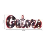 Univ of Florida-Gators Lighted Recycled Metal Sign 6 Univ of Florida-Gators Lighted Recycled Metal Sign