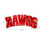 Univ of Georgia-Dawgs Lighted Recycled Metal Sign 6 Univ of Georgia-Dawgs Lighted Recycled Metal Sign