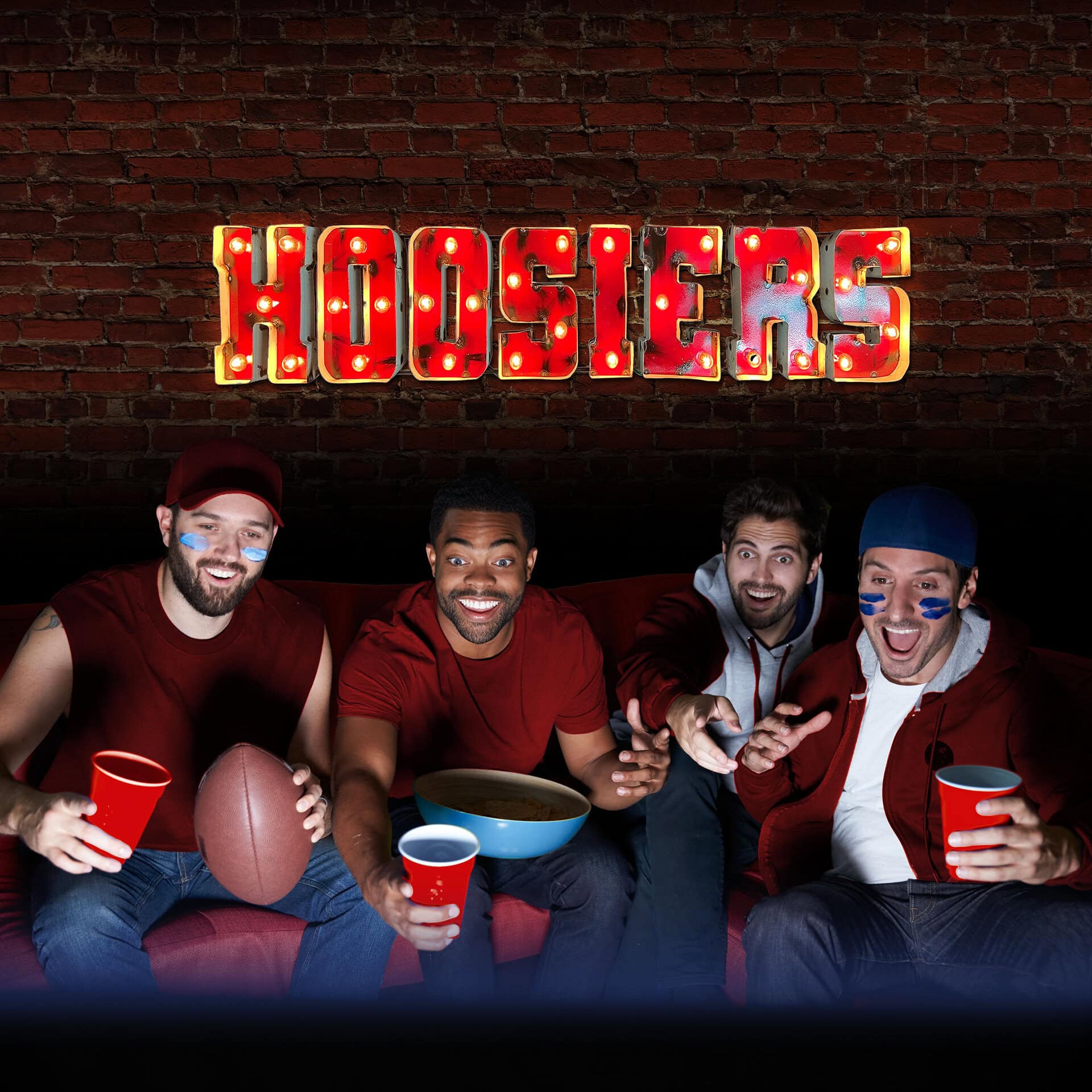 Univ of Indiana-Hoosiers Lighted Recycled Metal Sign 3 Univ of Indiana-Hoosiers Lighted Recycled Metal Sign - Image 3