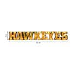 Univ of Iowa-Hawkeyes Lighted Recycled Metal Sign 5 Univ of Iowa-Hawkeyes Lighted Recycled Metal Sign