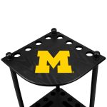 Univ of Michigan Corner Cue Rack 6 Univ of Michigan Corner Cue Rack