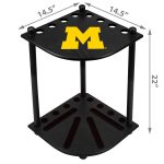 Univ of Michigan Corner Cue Rack 9 Univ of Michigan Corner Cue Rack