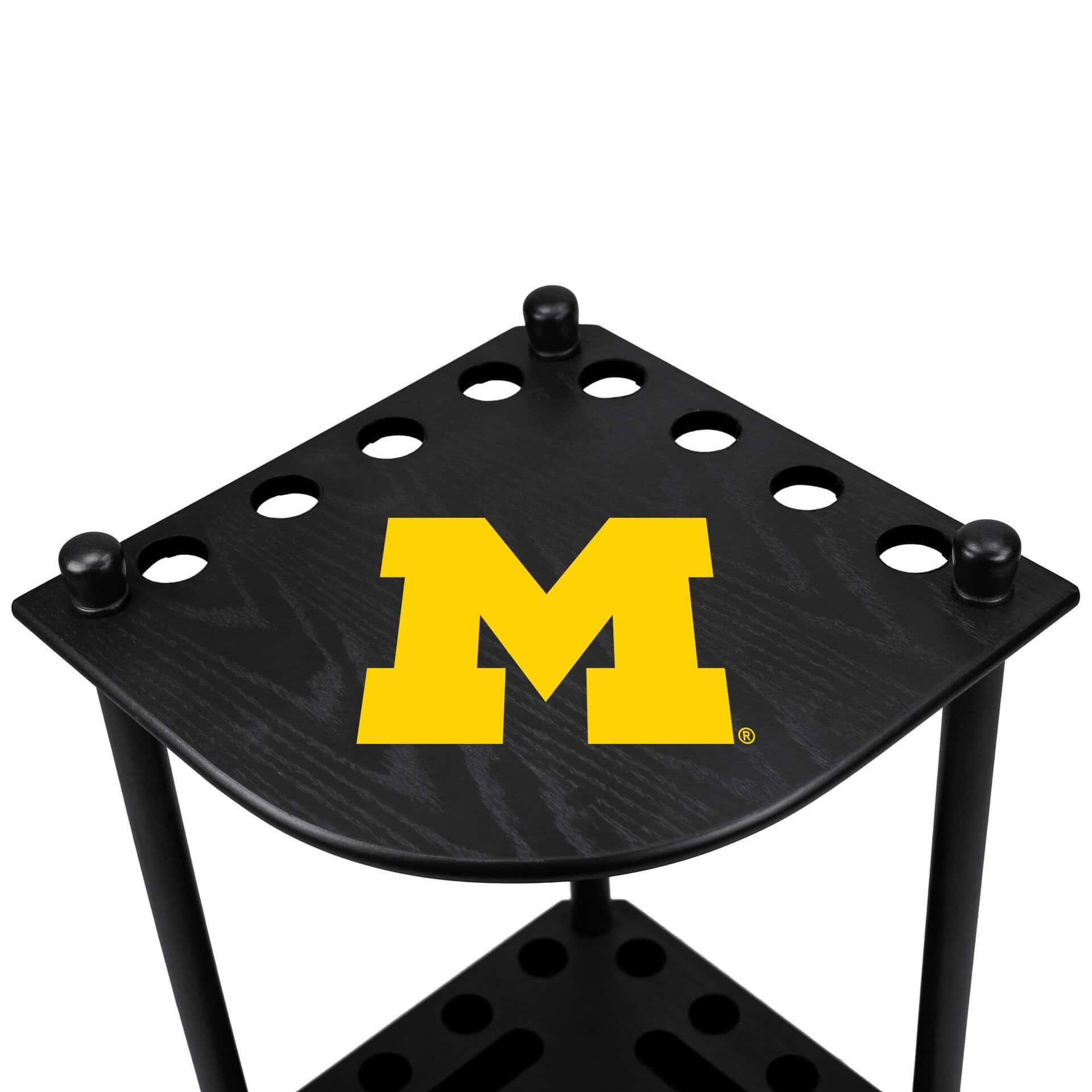 Univ of Michigan Corner Cue Rack 1 Univ of Michigan Corner Cue Rack