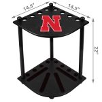 Univ of Nebraska Corner Cue Rack 8 Univ of Nebraska Corner Cue Rack