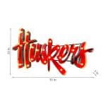 Univ of Nebraska-Huskers Lighted Recycled Metal Sign 6 Univ of Nebraska-Huskers Lighted Recycled Metal Sign