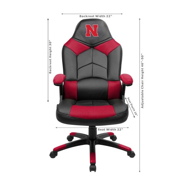 Univ of Nebraska Oversized Gaming Chair 1