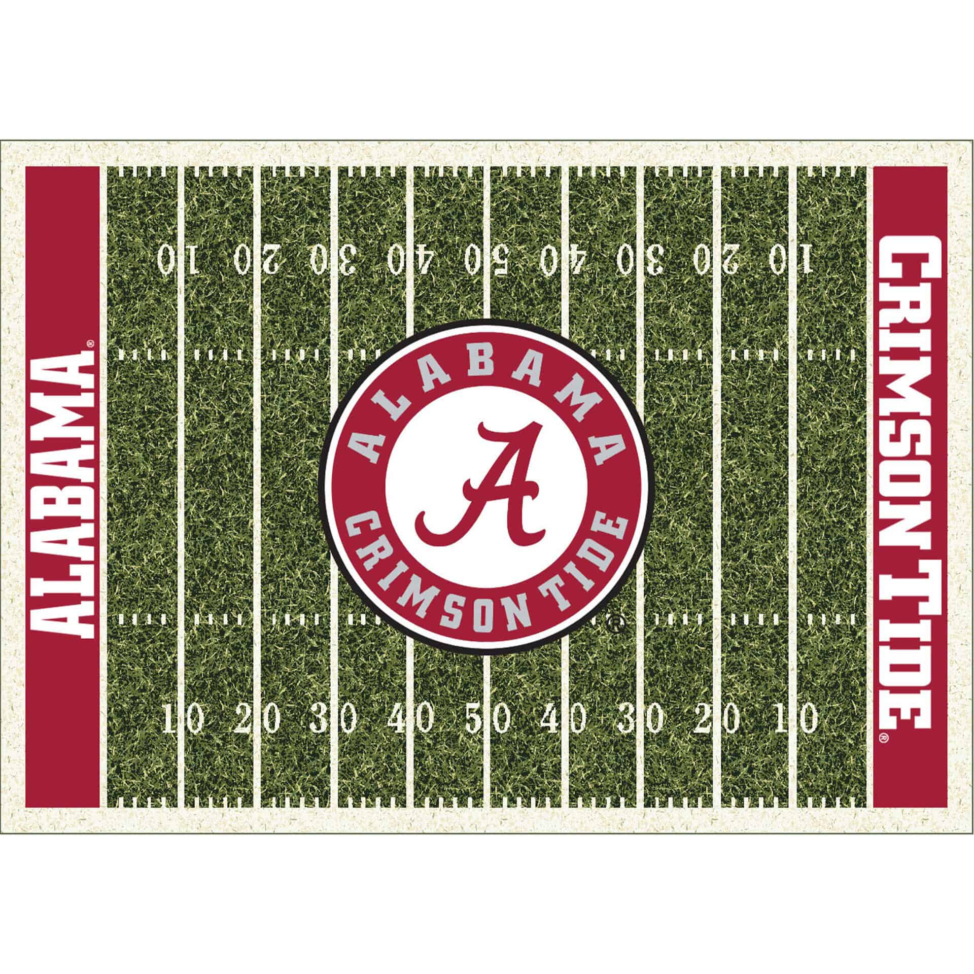 University of Alabama 4x6 Homefield Rug 1 University of Alabama 4x6 Homefield Rug