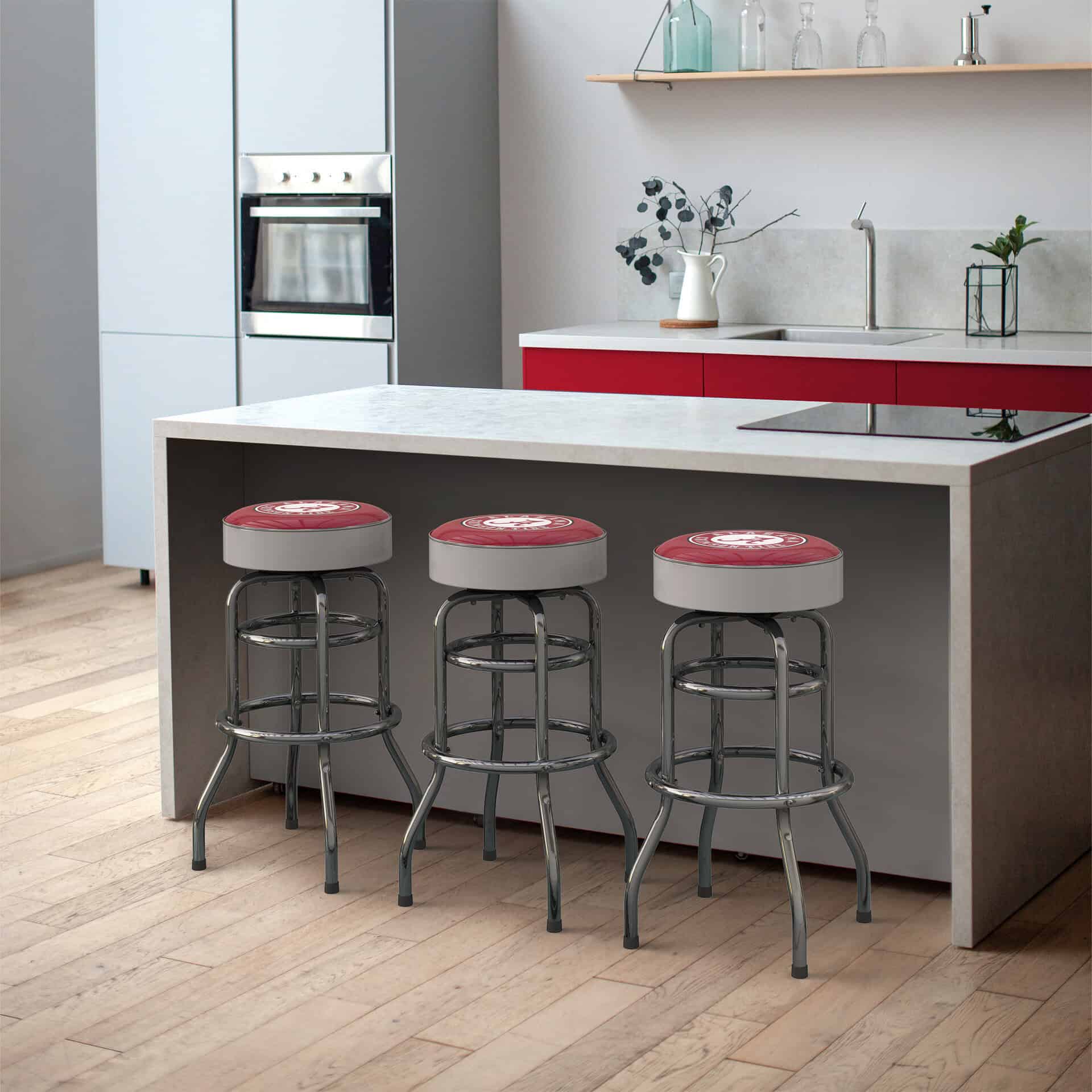 University of Alabama Chrome Bar Stool 4 University of Alabama Chrome Bar Stool - Image 4