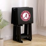 University of Alabama TV Trays W/Stand 4 University of Alabama TV Trays W/Stand