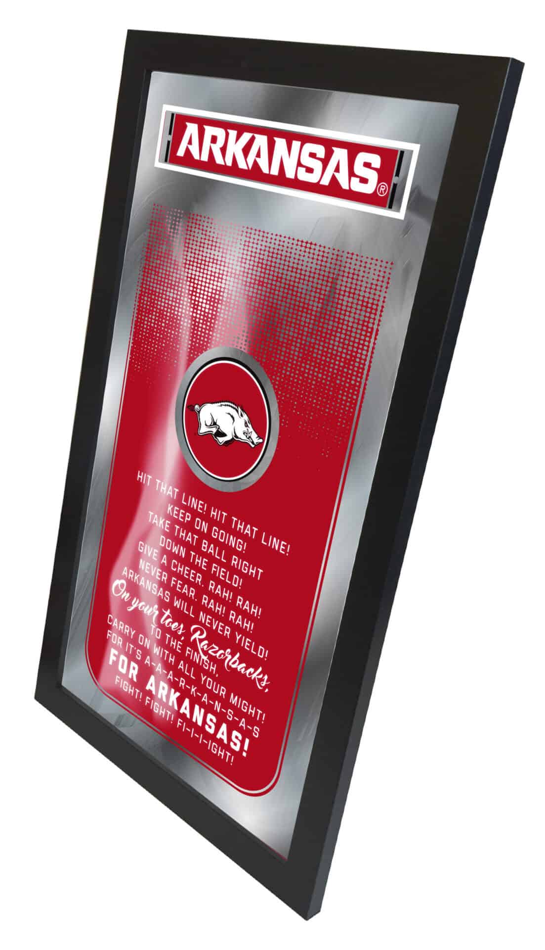University of Arkansas 26x15 Fight Song Wall Mirror 2 University of Arkansas 26x15 Fight Song Wall Mirror - Image 2