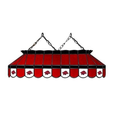 University of Arkansas 40-inch Glass Lamp