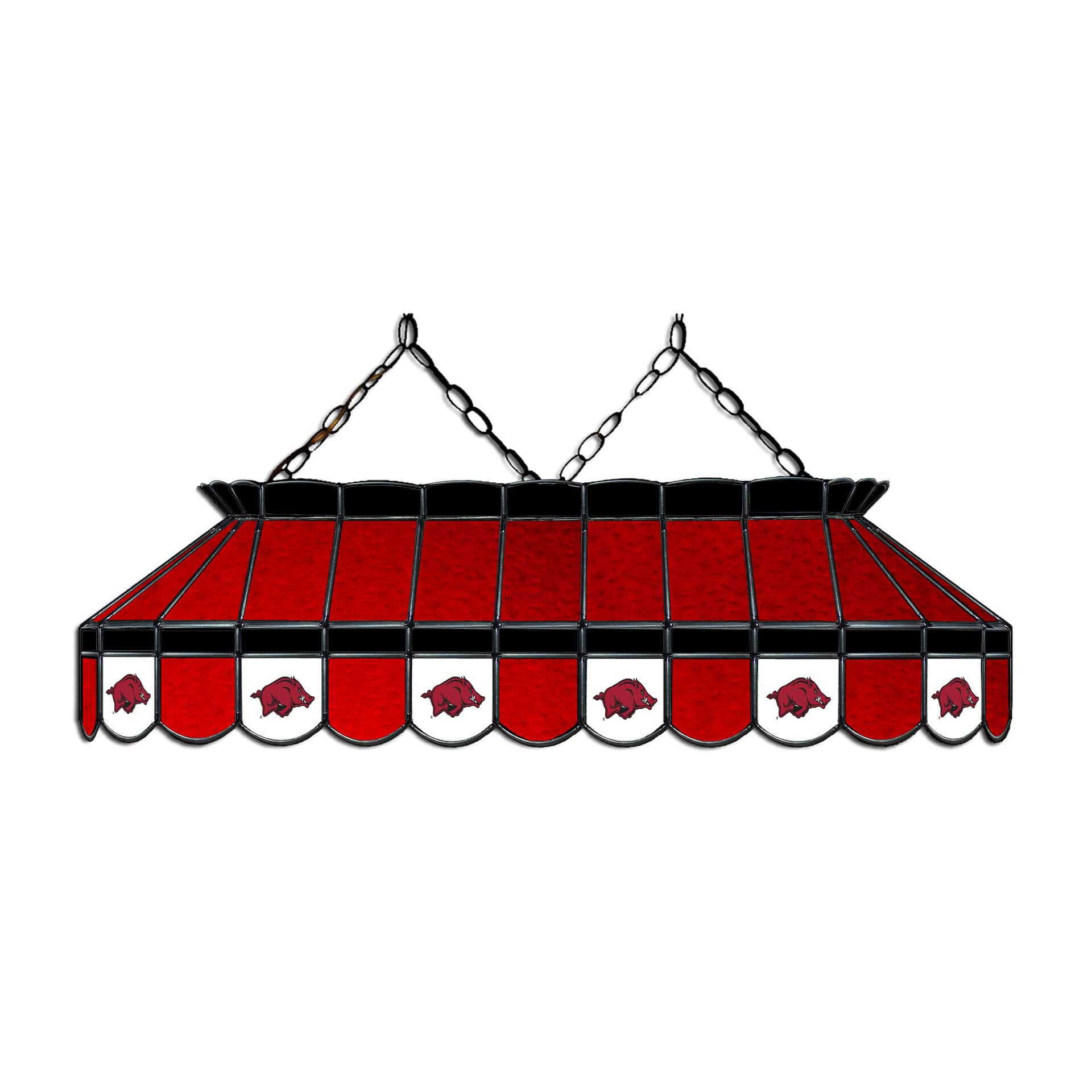 University of Arkansas 40-inch Glass Lamp 1 University of Arkansas 40-inch Glass Lamp