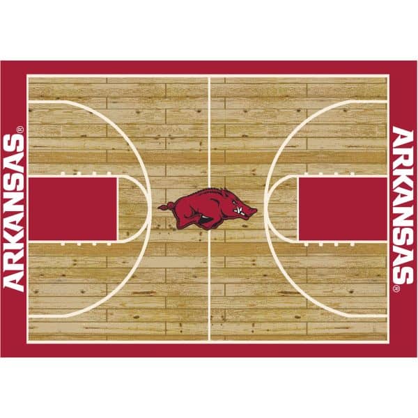 University of Arkansas 6x8 Courtside Rug