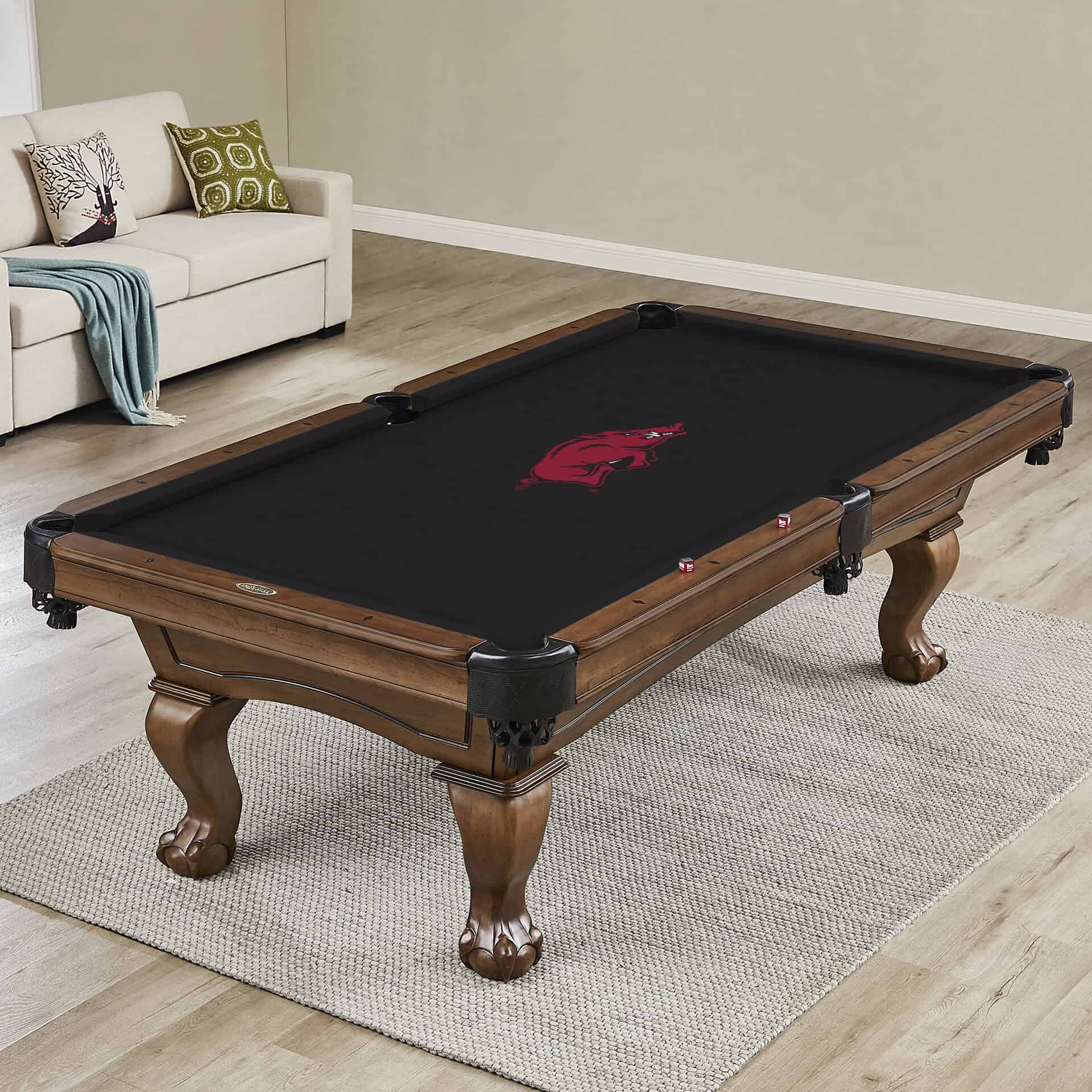 University of Arkansas 8' Pool Table Cloth 2 University of Arkansas 8' Pool Table Cloth - Image 2