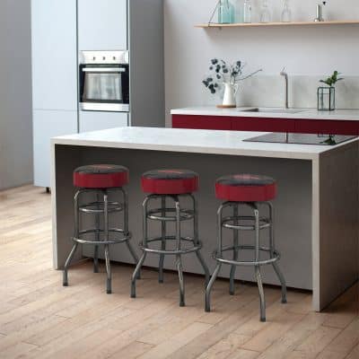 University of Arkansas Chrome Bar Stool