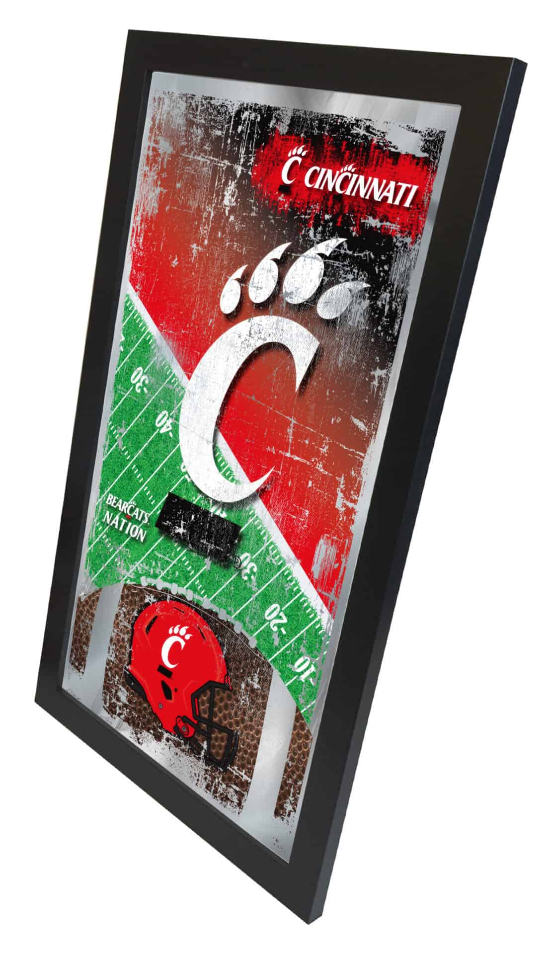 University of Cincinnati 15x26 Football Wall Mirror 2 University of Cincinnati 15x26 Football Wall Mirror - Image 2