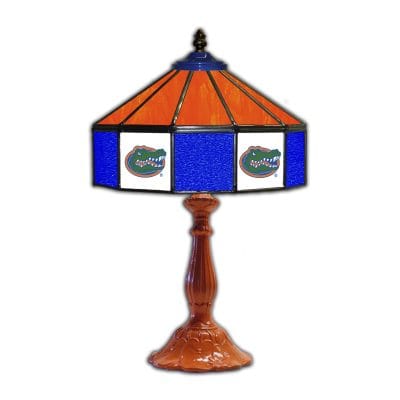 University of Florida 21-inch Glass Table Lamp
