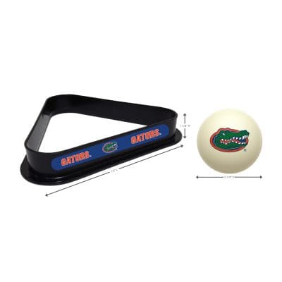 University of Florida Cue Ball & Ball Rack