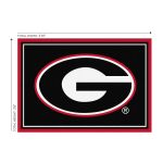 University of Georgia 3x4 Area Rug 6 University of Georgia 3x4 Area Rug