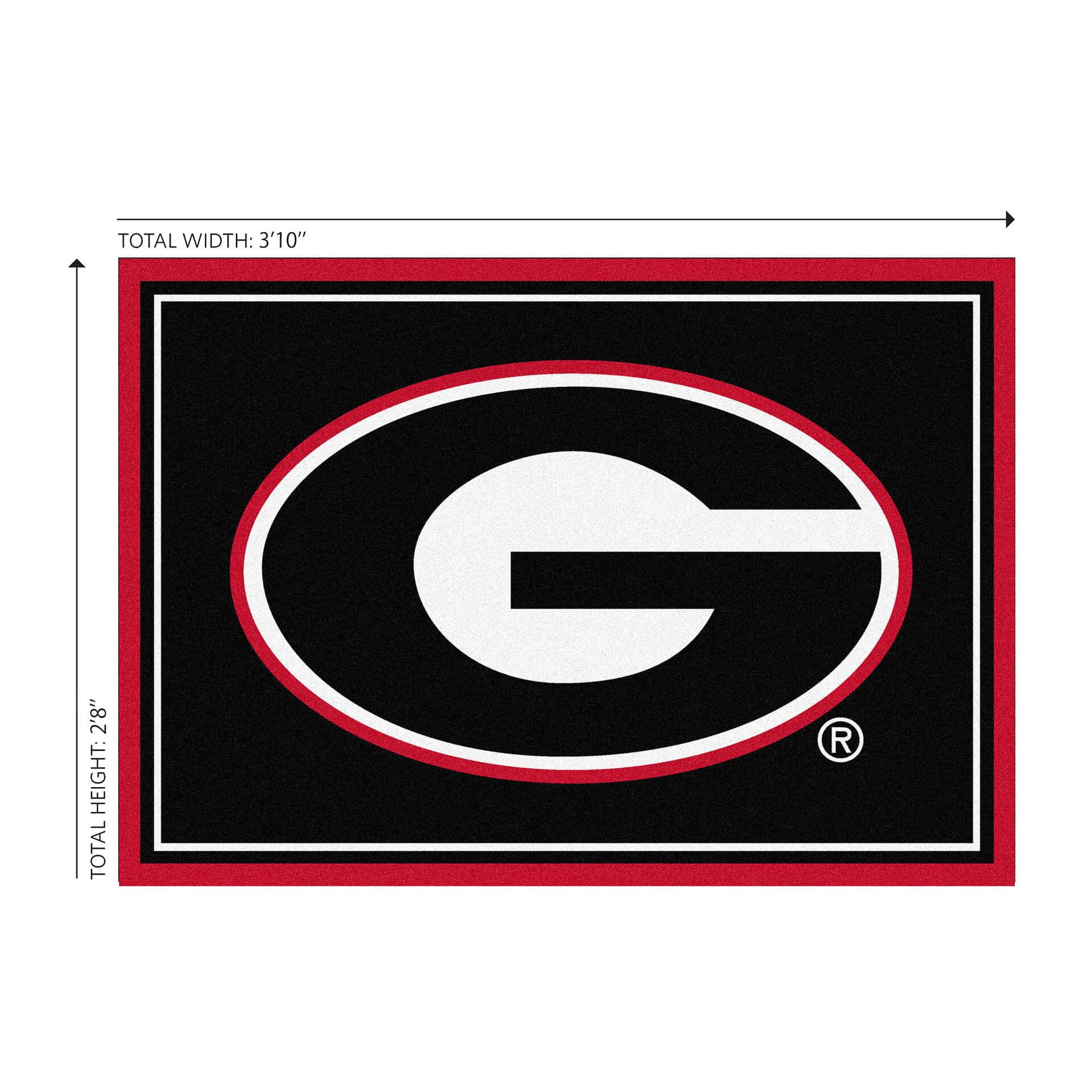 University of Georgia 3x4 Area Rug 2 University of Georgia 3x4 Area Rug - Image 2