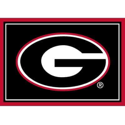 University of Georgia 3x4 Area Rug