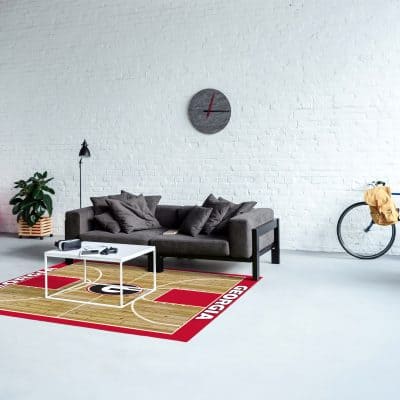 University of Georgia 4x6 Courtside Rug
