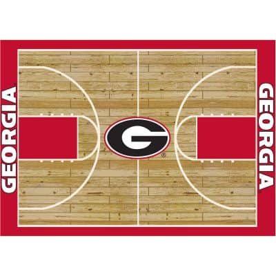 University of Georgia 8x11 Courtside Rug