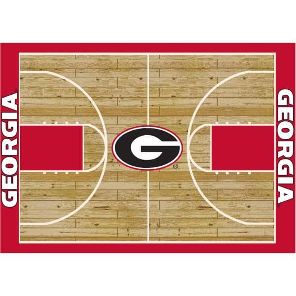 University of Georgia 8x11 Courtside Rug