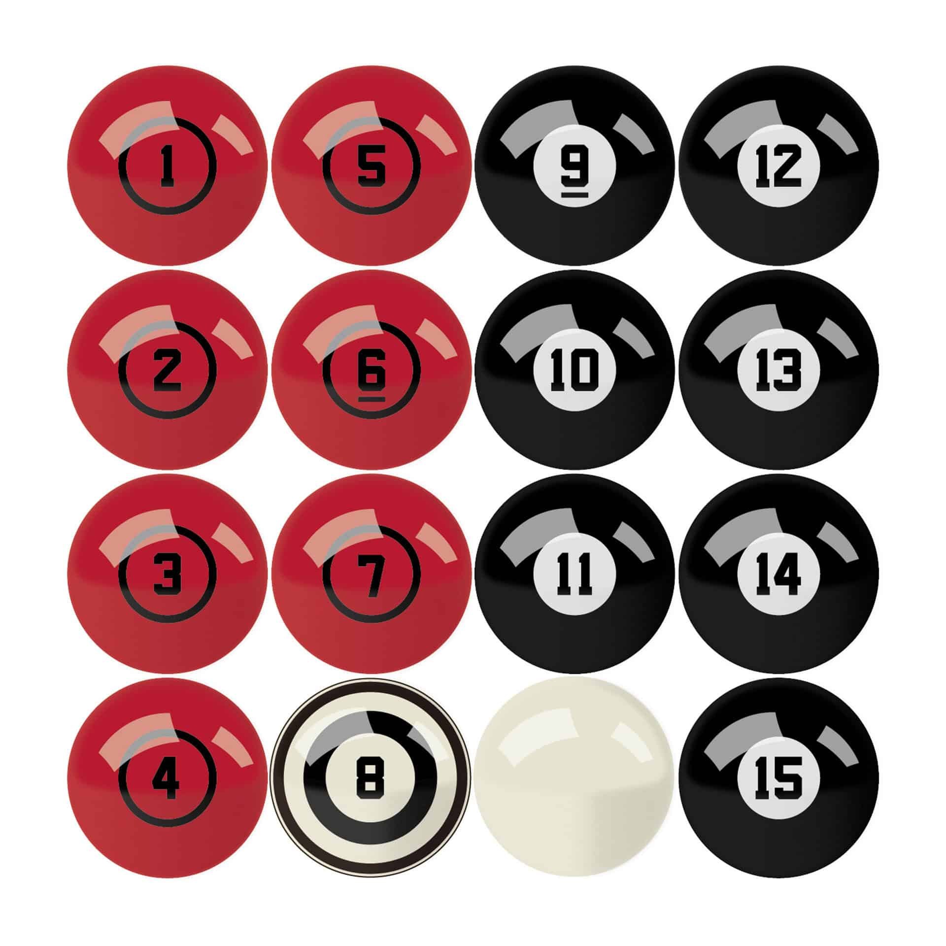 University of Georgia Billiard Balls With Numbers 3 University of Georgia Billiard Balls With Numbers - Image 3