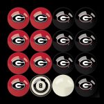 University of Georgia Billiard Balls With Numbers 11 University of Georgia Billiard Balls With Numbers