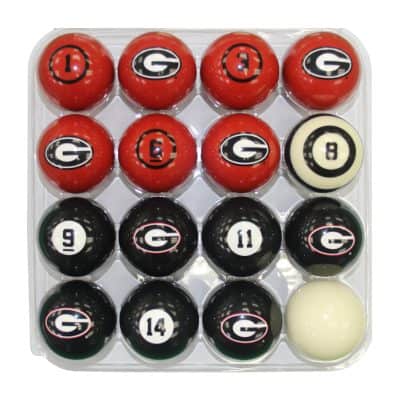 University of Georgia Billiard Balls With Numbers