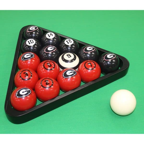 University of Georgia Billiard Balls With Numbers 5
