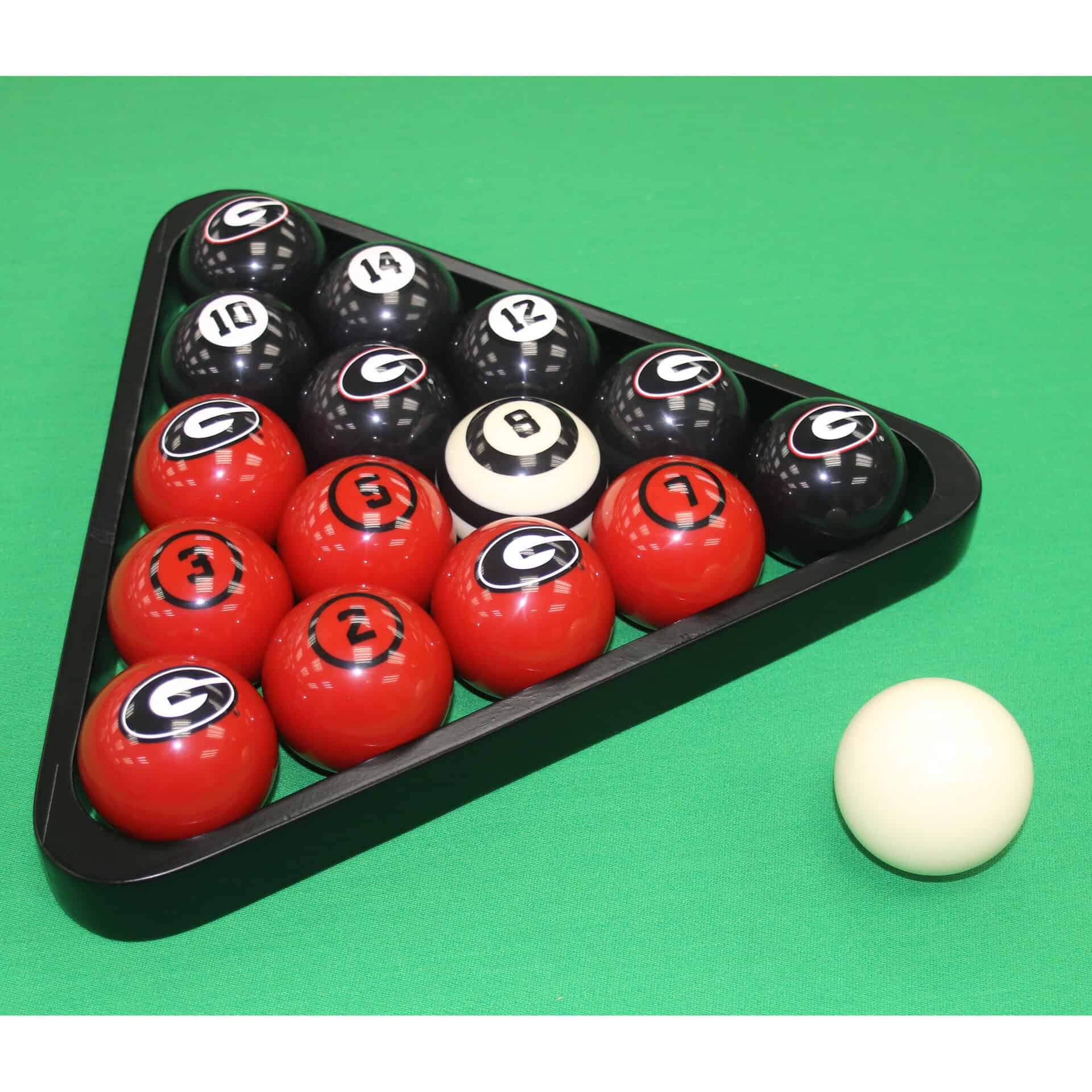 University of Georgia Billiard Balls With Numbers 6 University of Georgia Billiard Balls With Numbers - Image 6