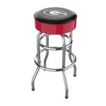 University of Georgia Chrome Bar Stool 9 University of Georgia Chrome Bar Stool
