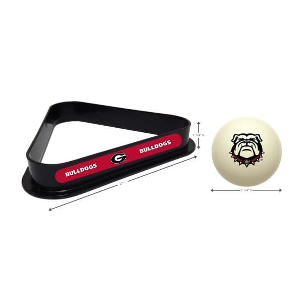 University of Georgia Cue Ball Ball Rack 2