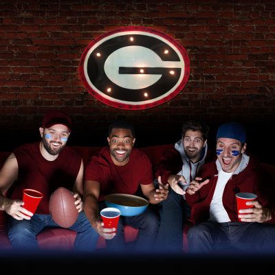 University of Georgia Lighted Recycled Metal Sign